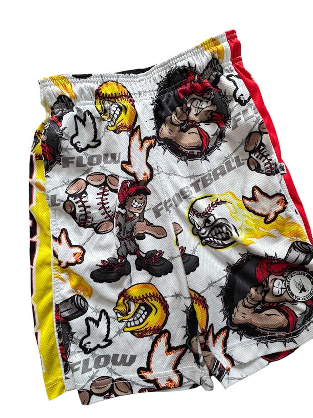Flow Society Angry Fastball mesh shorts